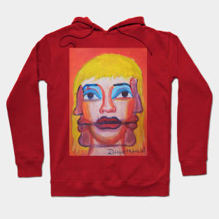 Series of paintings, woman's head Hoodie